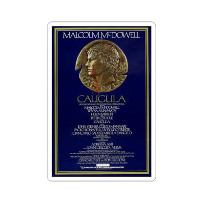 CALIGULA 1979 Movie Poster - STICKER Vinyl Kiss-Cut Decal 6 Inch White - The Sticker Space
