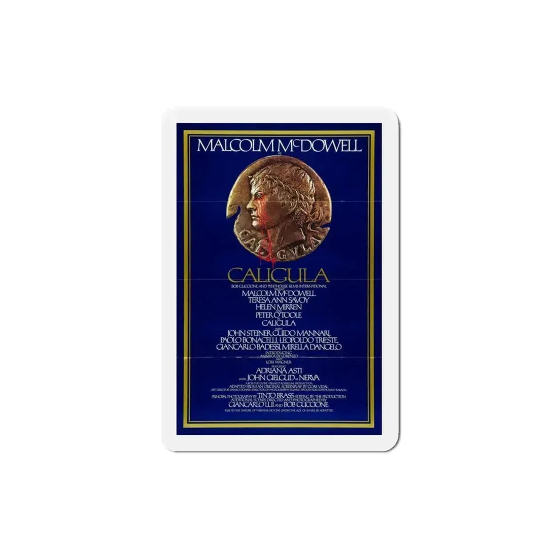 Caligula 1980 Movie Poster Refrigerator Magnet - The Sticker Space