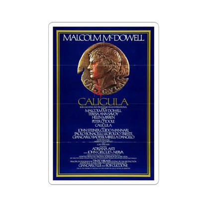 Caligula 1980 Movie Poster - STICKER Vinyl Kiss-Cut Decal 6 Inch White - The Sticker Space