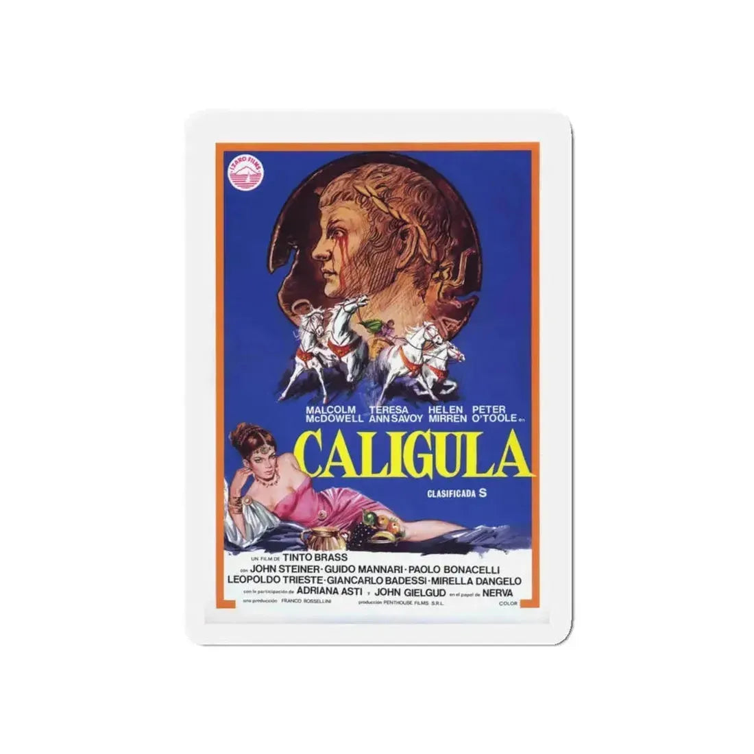 CALIGULA (2) 1979 Movie Poster - Refrigerator Magnet 5 Inch - The Sticker Space
