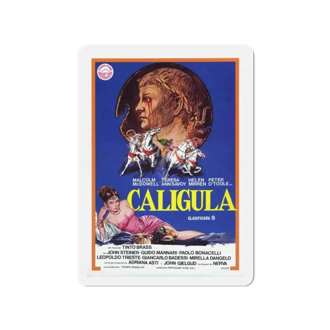 CALIGULA (2) 1979 Movie Poster - Refrigerator Magnet - The Sticker Space