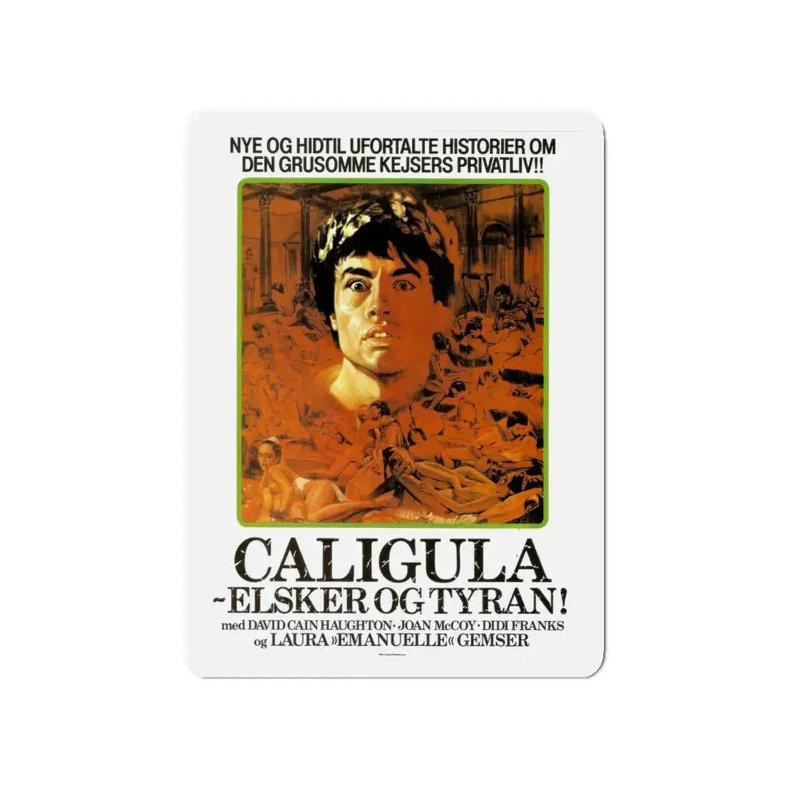 CALIGULA THE UNTOLD STORY (DANISH) 1982 Movie Poster - Refrigerator Magnet 4 Inch - The Sticker Space