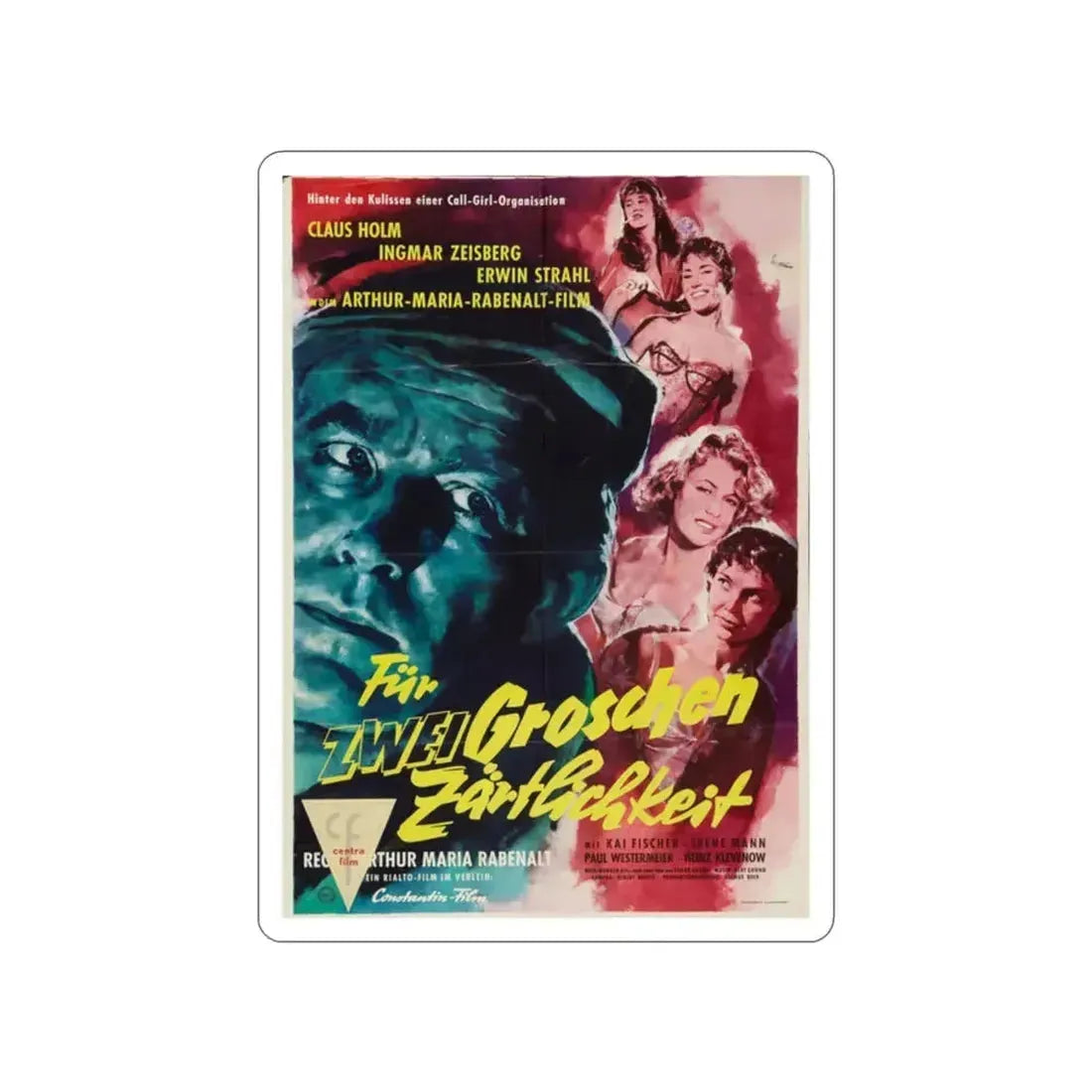 CALL GIRLS 1957 Movie Poster STICKER Vinyl Die-Cut Decal 2 Inch - The Sticker Space