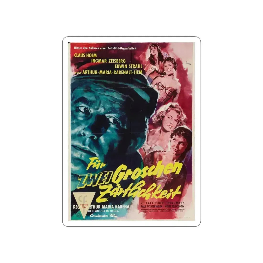 CALL GIRLS 1957 Movie Poster STICKER Vinyl Die-Cut Decal 6 Inch - The Sticker Space