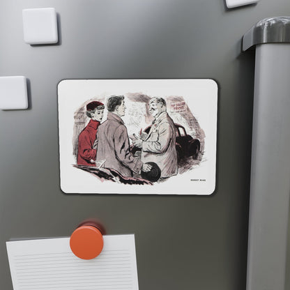 Call it Even, Collier's, March 15, 1952 (Magazine Illustration) Refrigerator Magnet-The Sticker Space