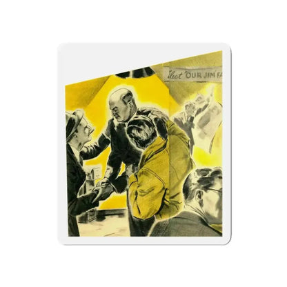 Call Me Jim, Liberty magazine, September 25, 1937 (Magazine Illustration) Refrigerator Magnet - The Sticker Space