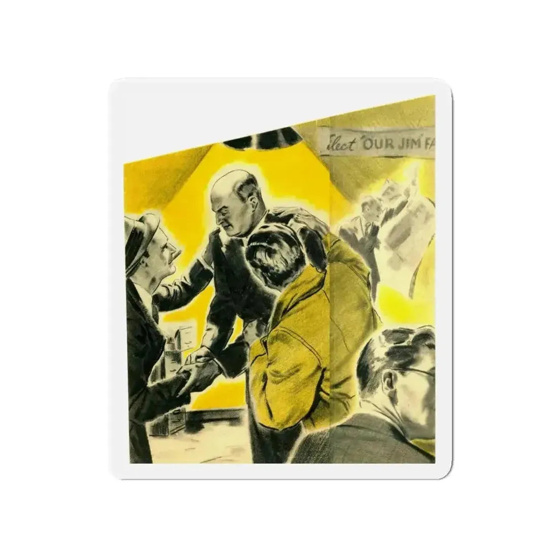 Call Me Jim, Liberty magazine, September 25, 1937 (Magazine Illustration) Refrigerator Magnet - The Sticker Space