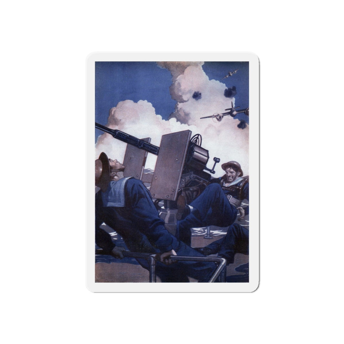 Call Me Spike, Liberty, June 26, 1943 (Magazine Illustration) Refrigerator Magnet-6 × 6"-The Sticker Space