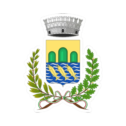 Calopezzati-Stemma (Italy) (Coat of Arms) STICKER Vinyl Kiss-Cut Decal 2 Inch White - The Sticker Space