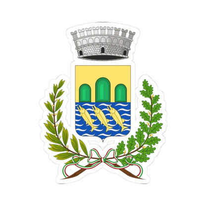 Calopezzati-Stemma (Italy) (Coat of Arms) STICKER Vinyl Kiss-Cut Decal 3 Inch White - The Sticker Space