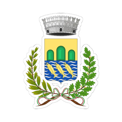 Calopezzati-Stemma (Italy) (Coat of Arms) STICKER Vinyl Kiss-Cut Decal 6 Inch White - The Sticker Space