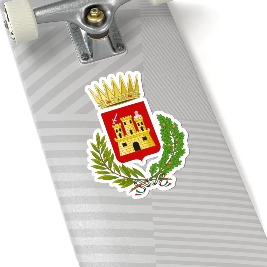 Caltanissetta-Stemma (Italy) (Coat of Arms) STICKER Vinyl Kiss-Cut Decal - The Sticker Space