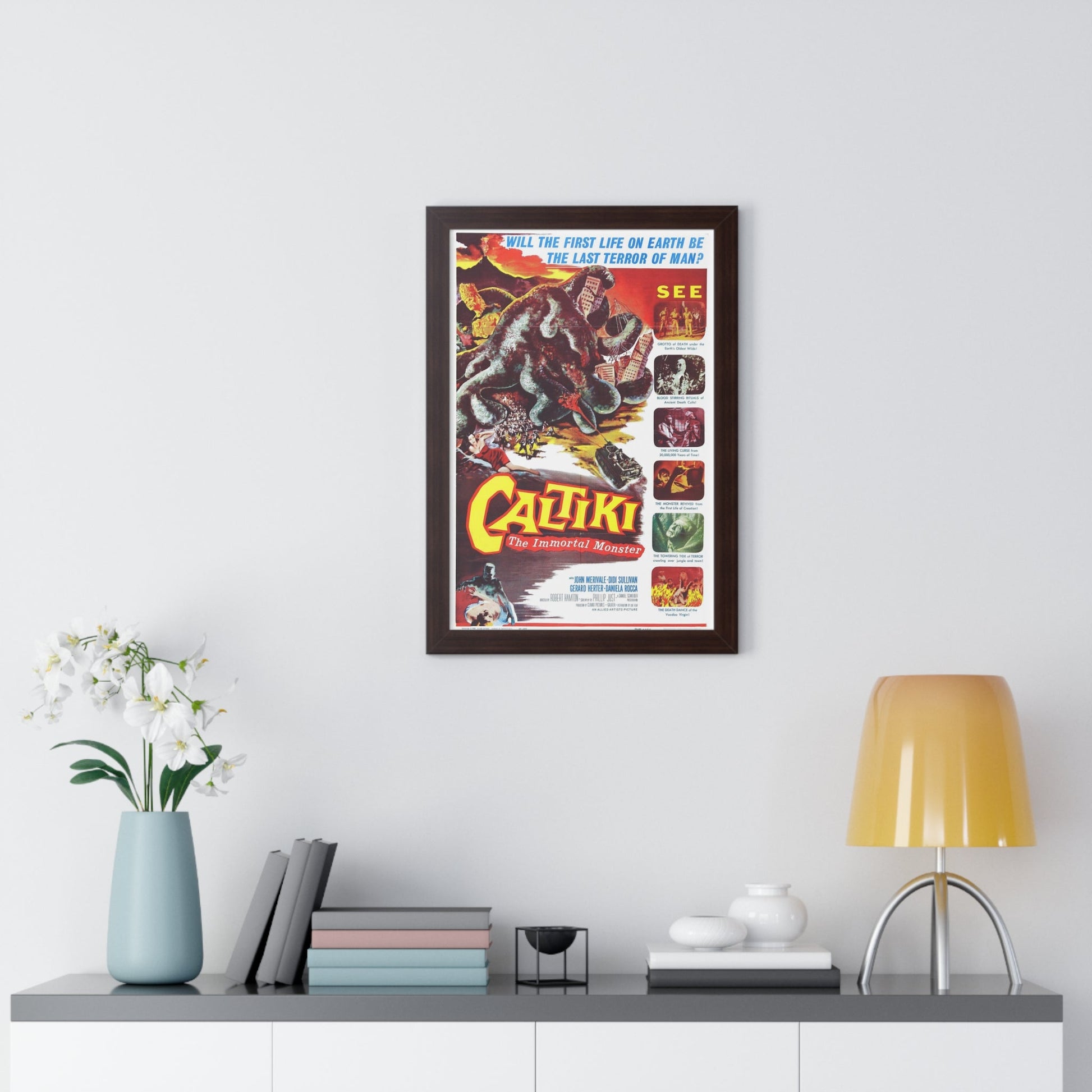 CALTIKI THE IMMORTAL MONSTER 1959 - Framed Movie Poster-The Sticker Space