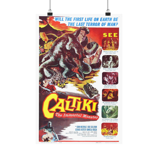 CALTIKI THE IMMORTAL MONSTER 1959 - Paper Movie Poster-12″ x 18″-The Sticker Space