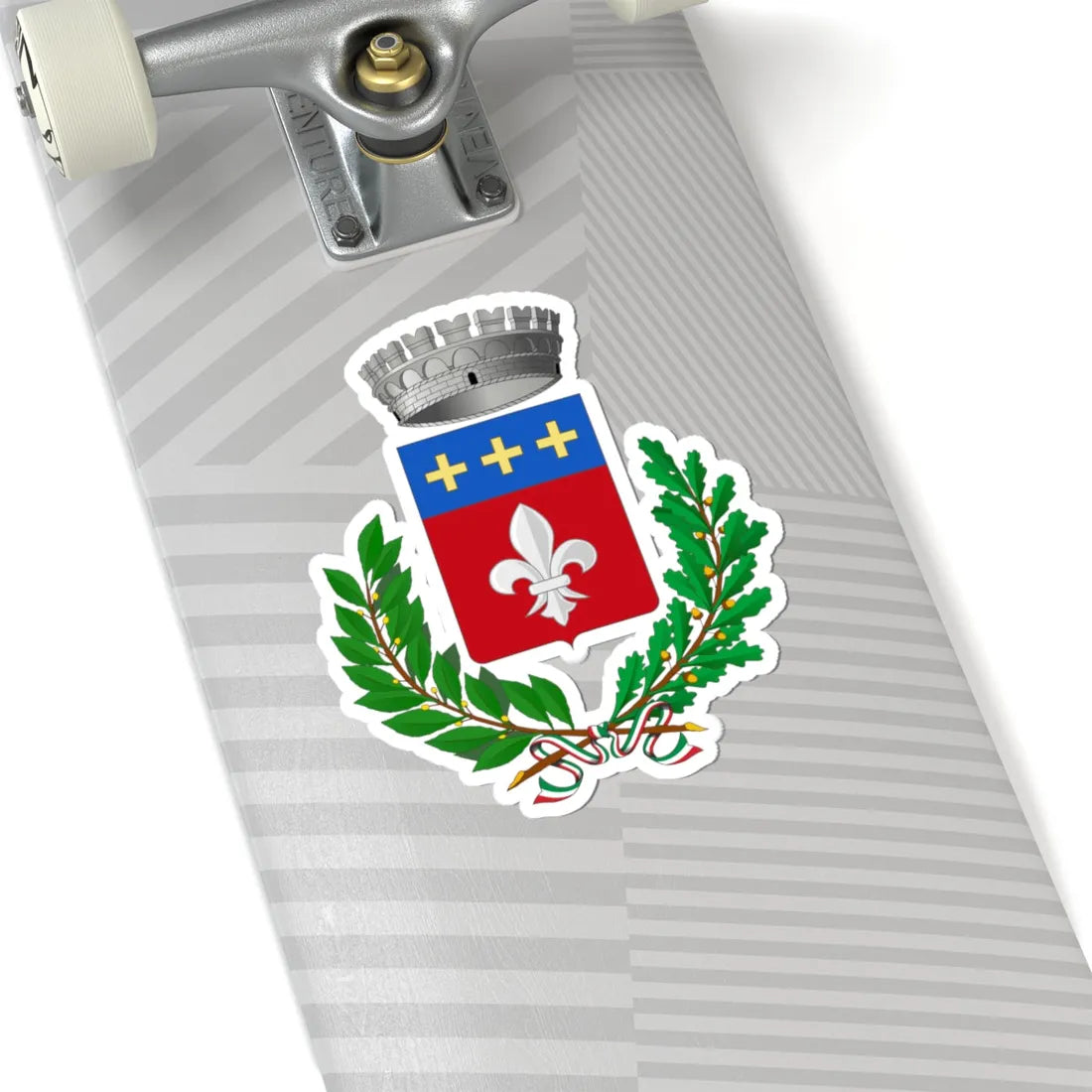 Calvagese della Riviera-Stemma (Italy) (Coat of Arms) STICKER Vinyl Kiss-Cut Decal - The Sticker Space