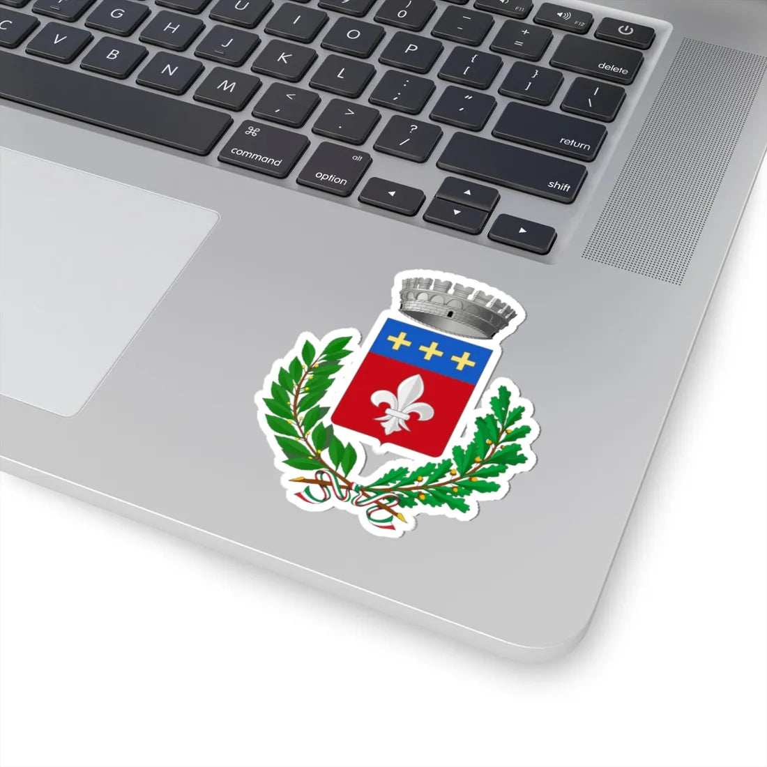 Calvagese della Riviera-Stemma (Italy) (Coat of Arms) STICKER Vinyl Kiss-Cut Decal - The Sticker Space