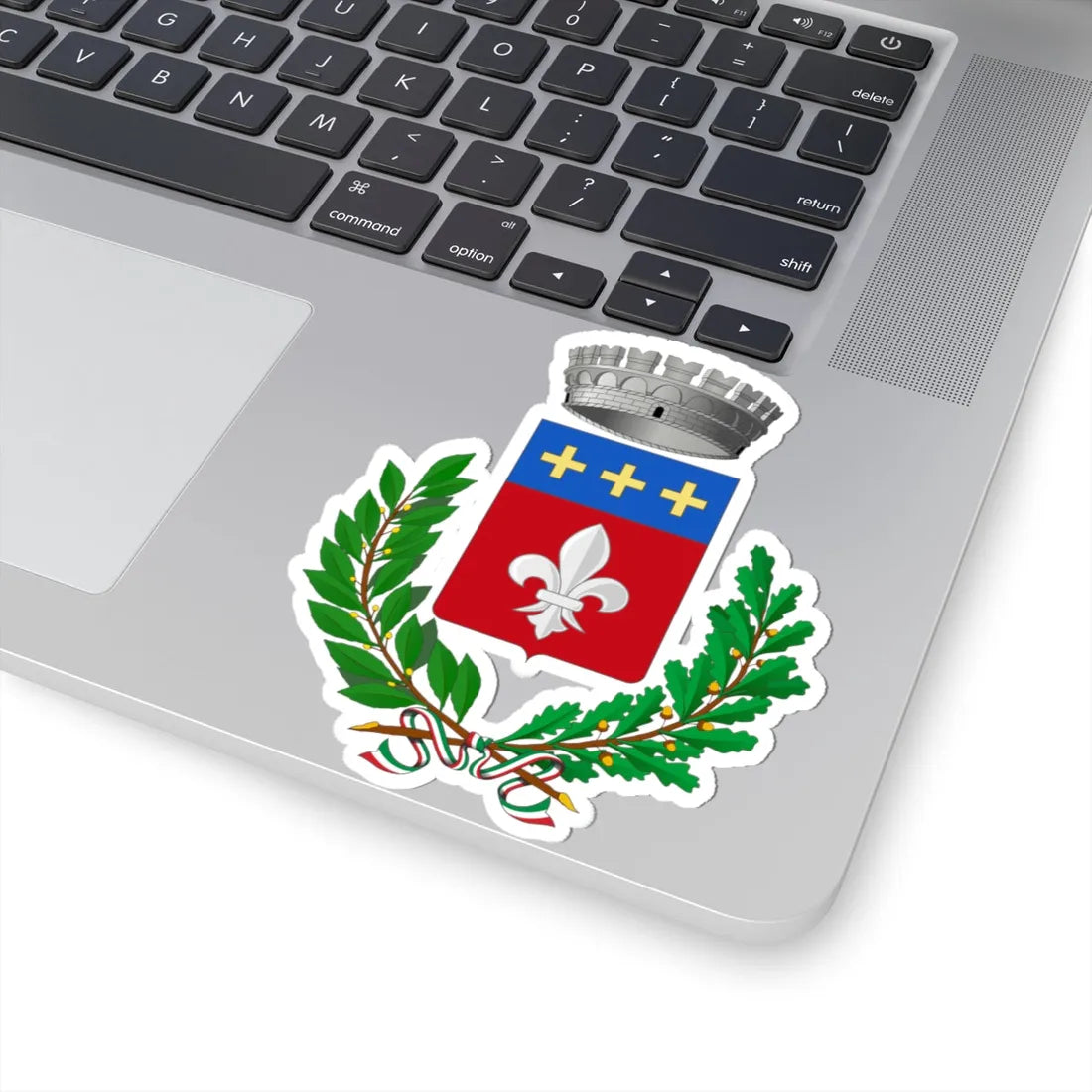 Calvagese della Riviera-Stemma (Italy) (Coat of Arms) STICKER Vinyl Kiss-Cut Decal - The Sticker Space