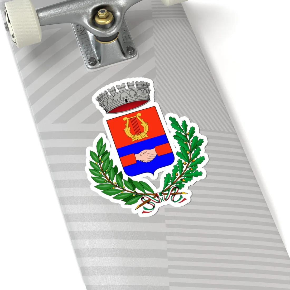 Calvenzano-Stemma (Italy) (Coat of Arms) STICKER Vinyl Kiss-Cut Decal - The Sticker Space
