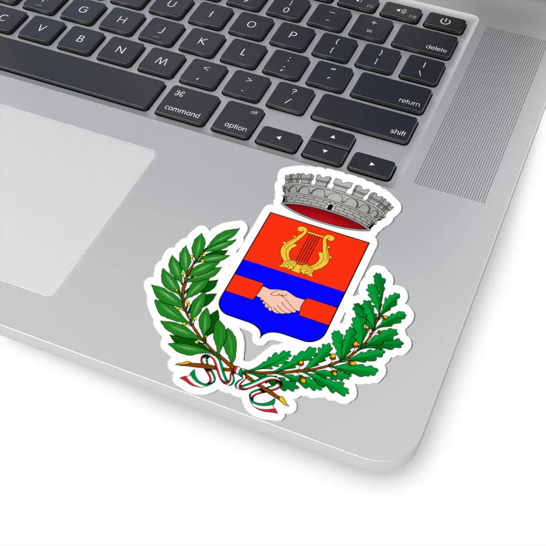 Calvenzano-Stemma (Italy) (Coat of Arms) STICKER Vinyl Kiss-Cut Decal - The Sticker Space