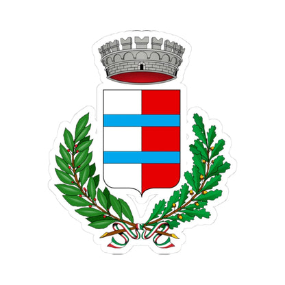 Calvignasco-Stemma (Italy) (Coat of Arms) STICKER Vinyl Kiss-Cut Decal 3 Inch White - The Sticker Space