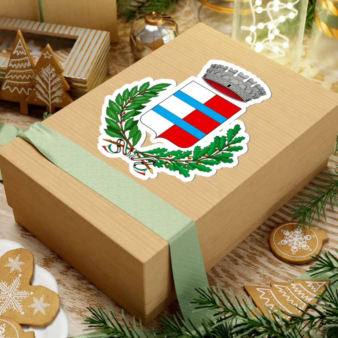 Calvignasco-Stemma (Italy) (Coat of Arms) STICKER Vinyl Kiss-Cut Decal - The Sticker Space