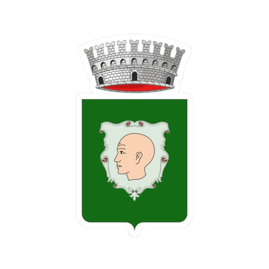 Calvizzano stemma (Italy) (Coat of Arms) STICKER Vinyl Kiss-Cut Decal 2 Inch White - The Sticker Space