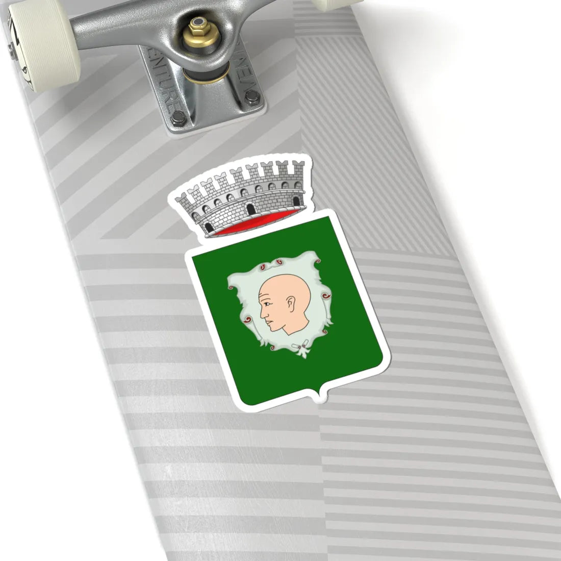 Calvizzano stemma (Italy) (Coat of Arms) STICKER Vinyl Kiss-Cut Decal - The Sticker Space