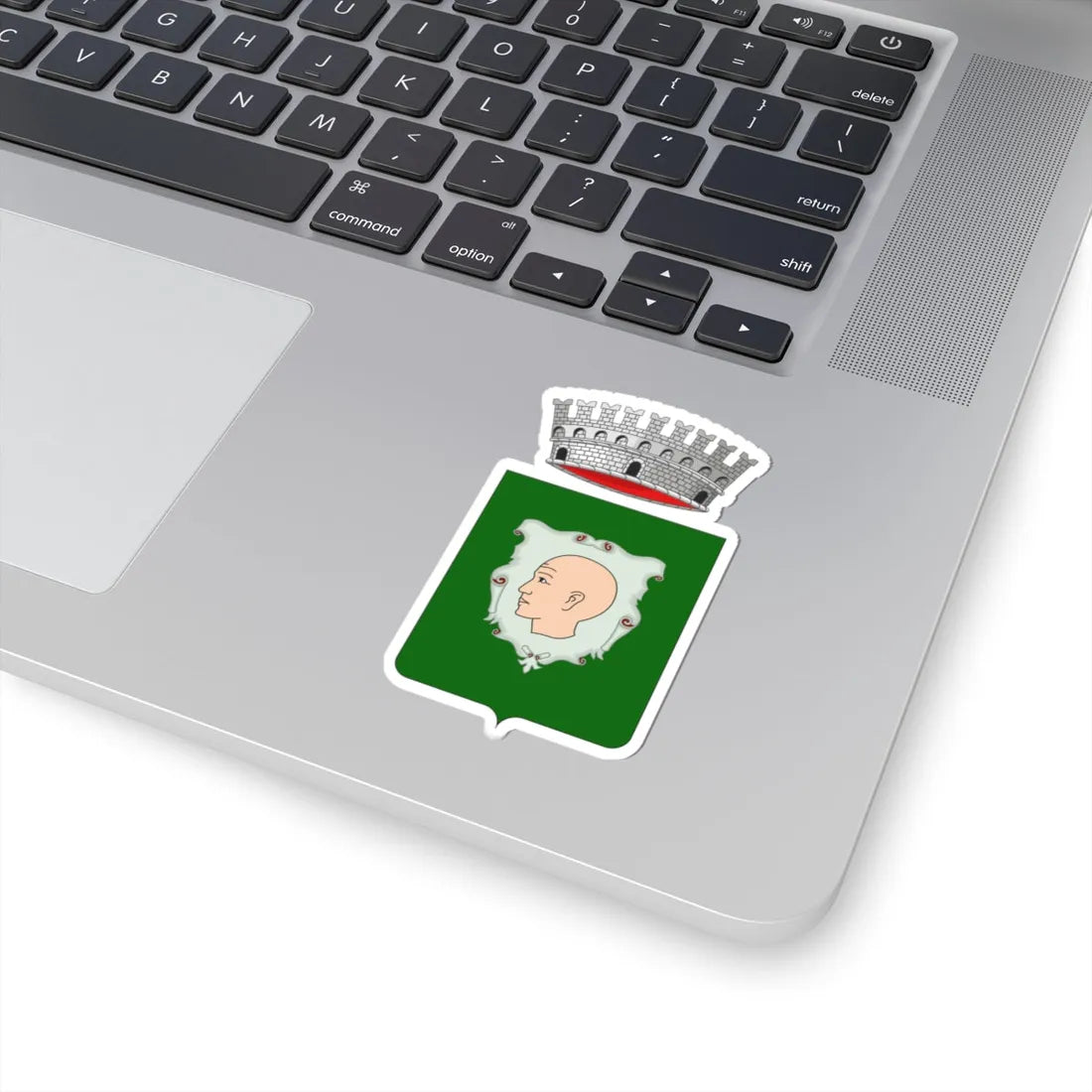 Calvizzano stemma (Italy) (Coat of Arms) STICKER Vinyl Kiss-Cut Decal - The Sticker Space