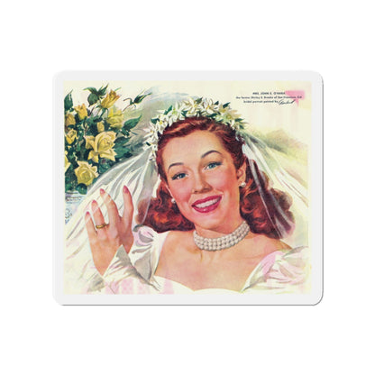 Camay ad illustration, Good Housekeeping, July 1948 (Magazine Illustration) Refrigerator Magnet-4" x 4"-The Sticker Space