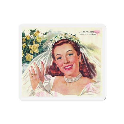 Camay ad illustration, Good Housekeeping, July 1948 (Magazine Illustration) Refrigerator Magnet-5" x 5"-The Sticker Space