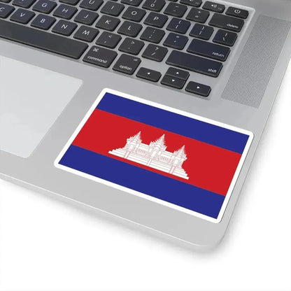 Cambodia Final Flag (Cambodia) STICKER Vinyl Kiss-Cut Decal - The Sticker Space