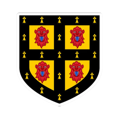 Cambridge University Heraldic and Genealogical Society coat of arms (England) (Coat of Arms) STICKER Vinyl Kiss-Cut Decal 2 Inch White - The Sticker Space