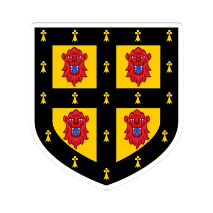 Cambridge University Heraldic and Genealogical Society coat of arms (England) (Coat of Arms) STICKER Vinyl Kiss-Cut Decal 3 Inch White - The Sticker Space