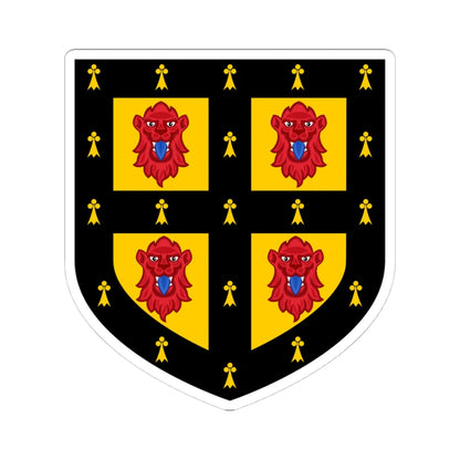 Cambridge University Heraldic and Genealogical Society coat of arms (England) (Coat of Arms) STICKER Vinyl Kiss-Cut Decal 4 Inch White - The Sticker Space