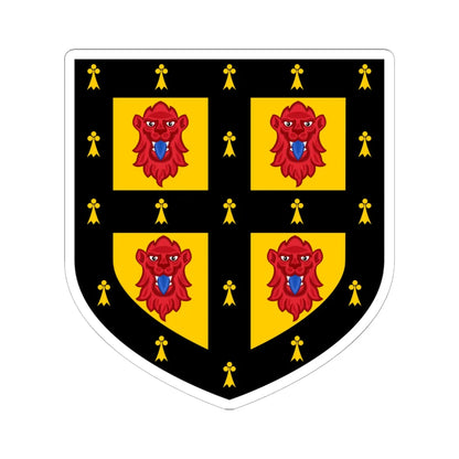 Cambridge University Heraldic and Genealogical Society coat of arms (England) (Coat of Arms) STICKER Vinyl Kiss-Cut Decal 6 Inch White - The Sticker Space