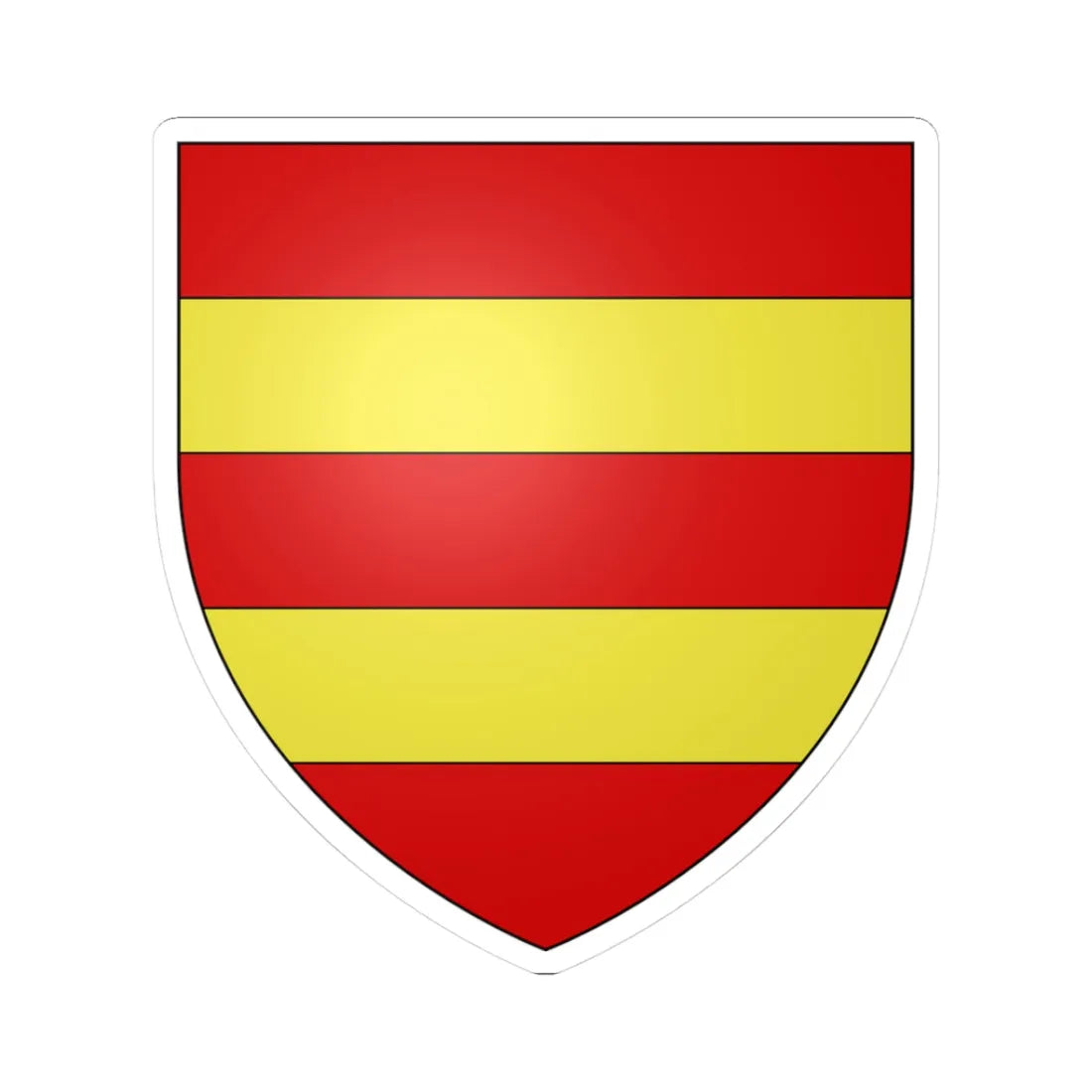 Cameron of Lochiel arms (Scotland) (Coat of Arms) STICKER Vinyl Kiss-Cut Decal 3 Inch White - The Sticker Space