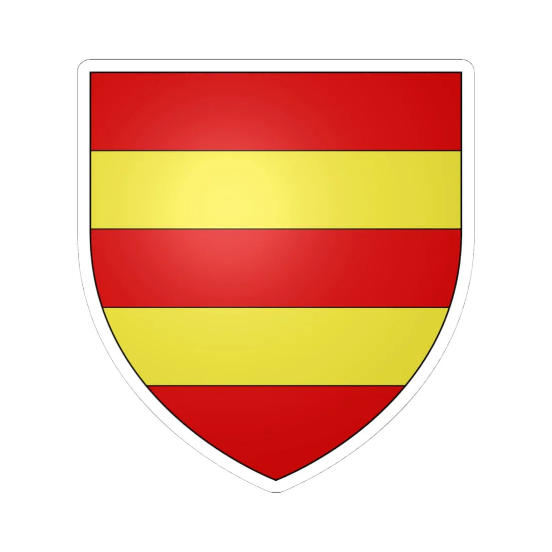 Cameron of Lochiel arms (Scotland) (Coat of Arms) STICKER Vinyl Kiss-Cut Decal 4 Inch White - The Sticker Space