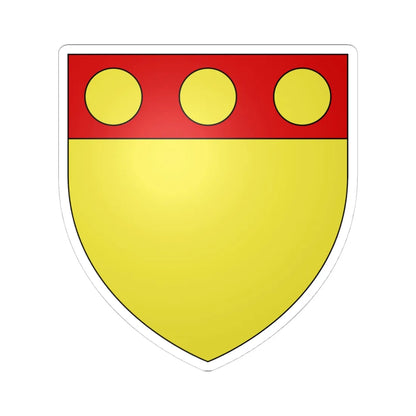 Camoys arms (England) (Coat of Arms) STICKER Vinyl Kiss-Cut Decal 4 Inch White - The Sticker Space