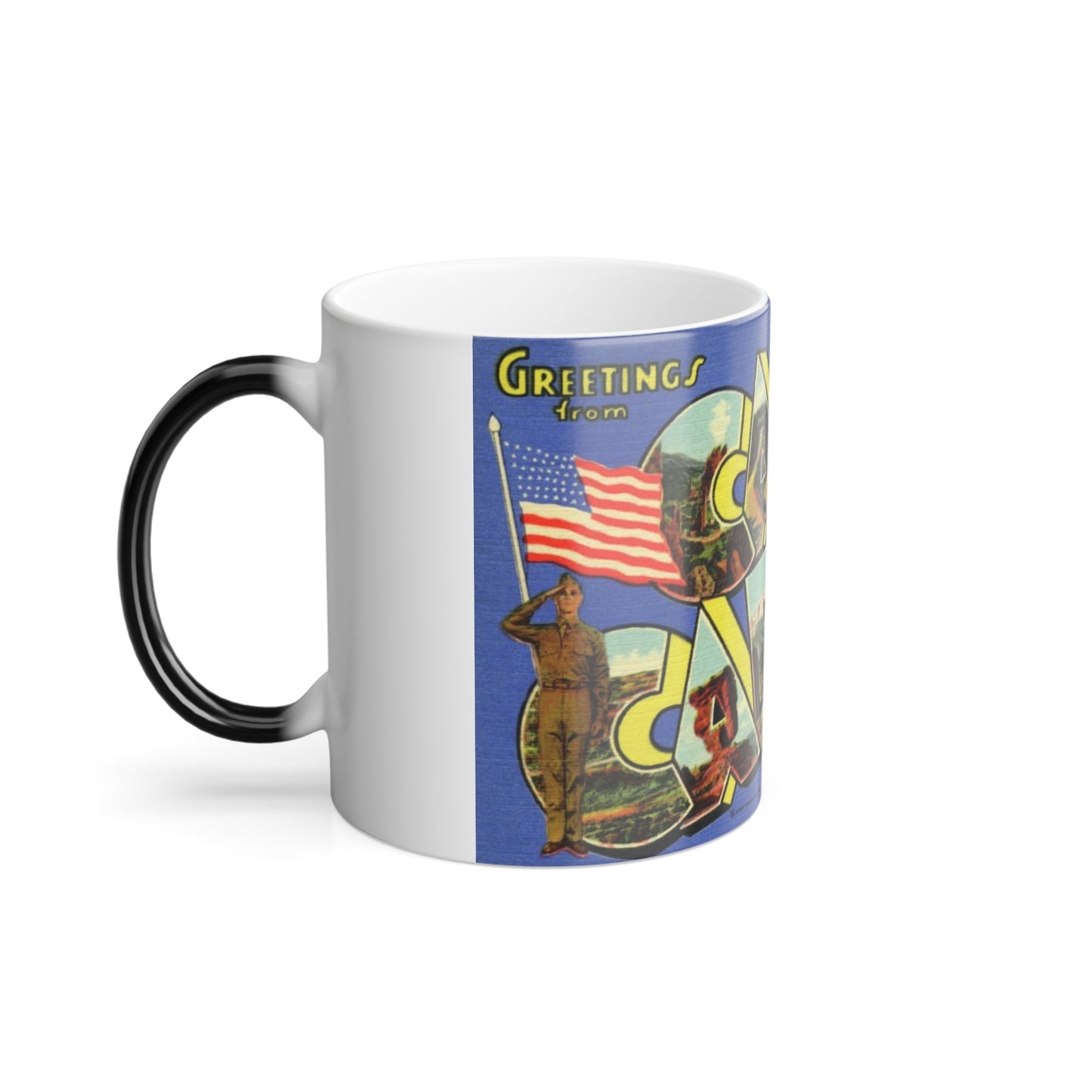 Camp Carson Colorado (Greeting Postcards) Color Changing Mug 11oz-11oz-The Sticker Space