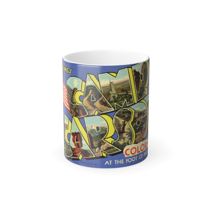 Camp Carson Colorado (Greeting Postcards) Color Changing Mug 11oz-11oz-The Sticker Space