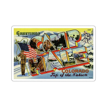 Camp Hale Colorado (Greeting Cards) STICKER Vinyl Die-Cut Decal 6 Inch - The Sticker Space