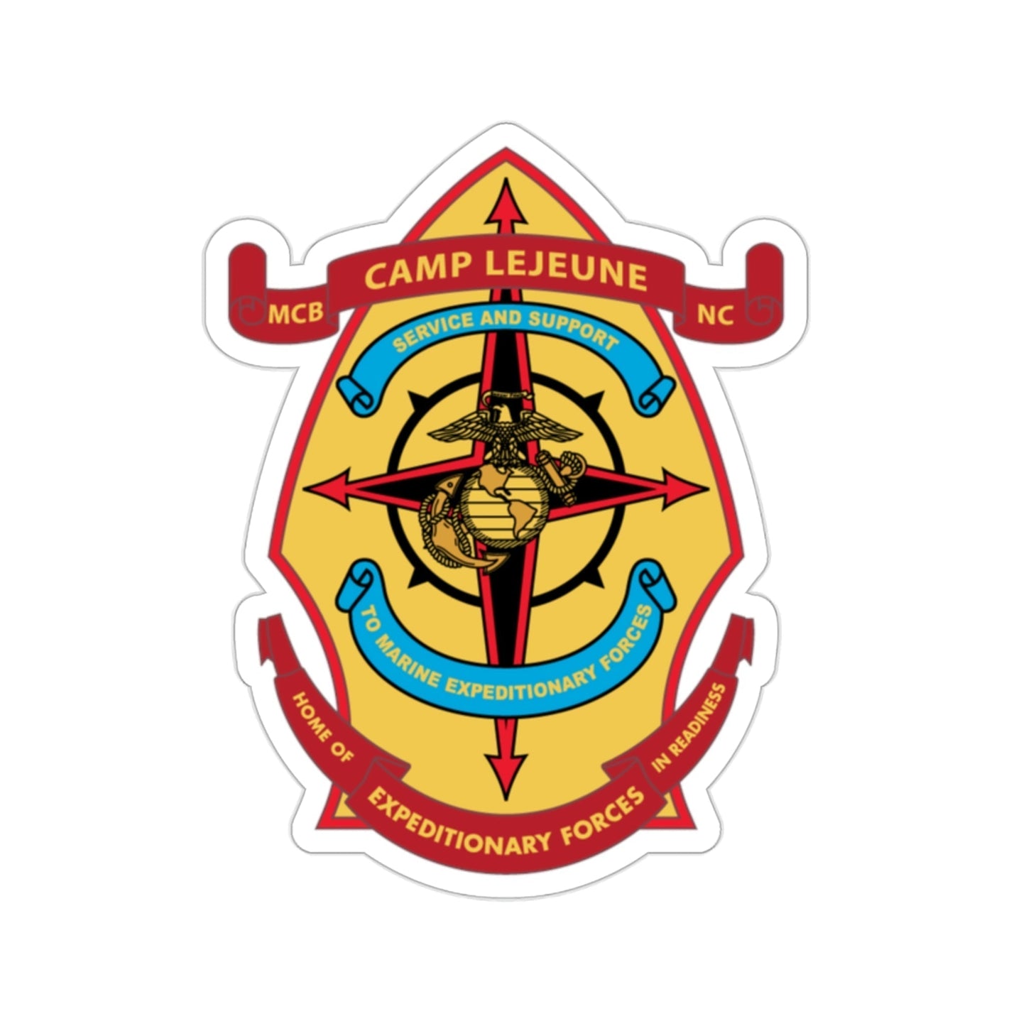 Camp Lejeune Expeditionary (USMC) STICKER Vinyl Die-Cut Decal-2 Inch-The Sticker Space