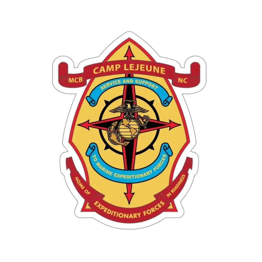 Camp Lejeune Expeditionary (USMC) STICKER Vinyl Die-Cut Decal - The Sticker Space