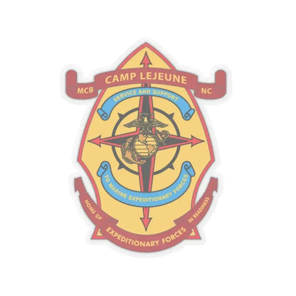 Camp Lejeune Expeditionary (USMC) STICKER Vinyl Kiss-Cut Decal 3 Inch Transparent - The Sticker Space