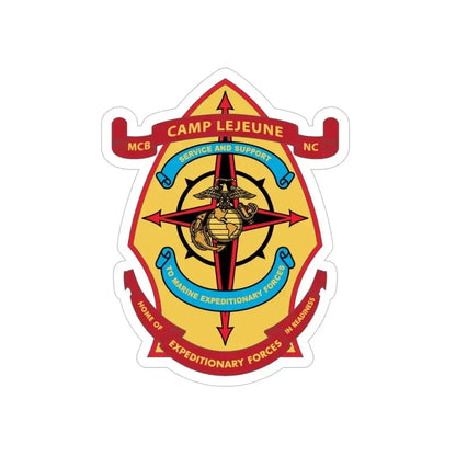 Camp Lejeune Expeditionary (USMC) Transparent STICKER Die-Cut Vinyl Decal 5 Inch - The Sticker Space