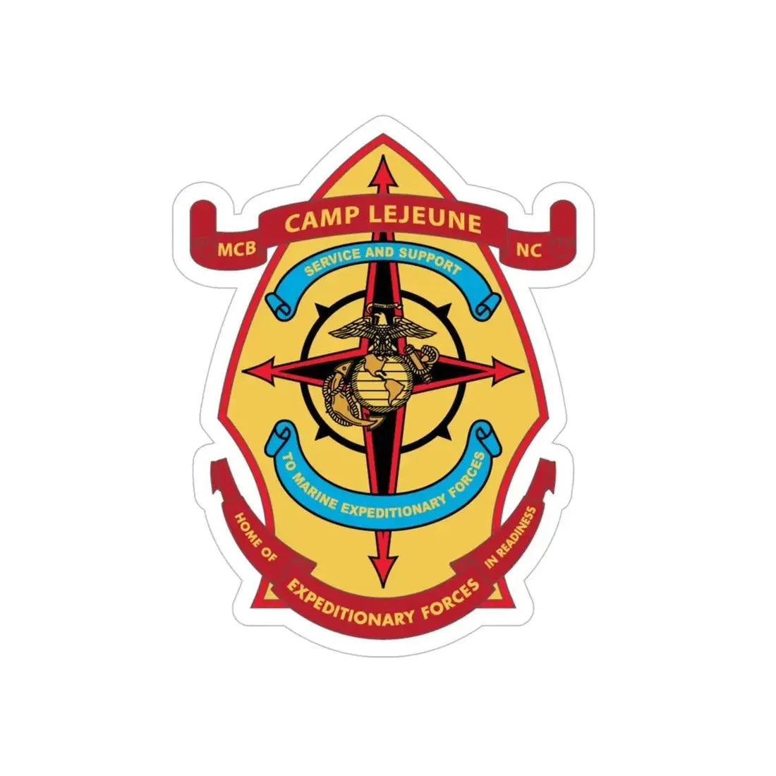 Camp Lejeune Expeditionary (USMC) Transparent STICKER Die-Cut Vinyl Decal - The Sticker Space