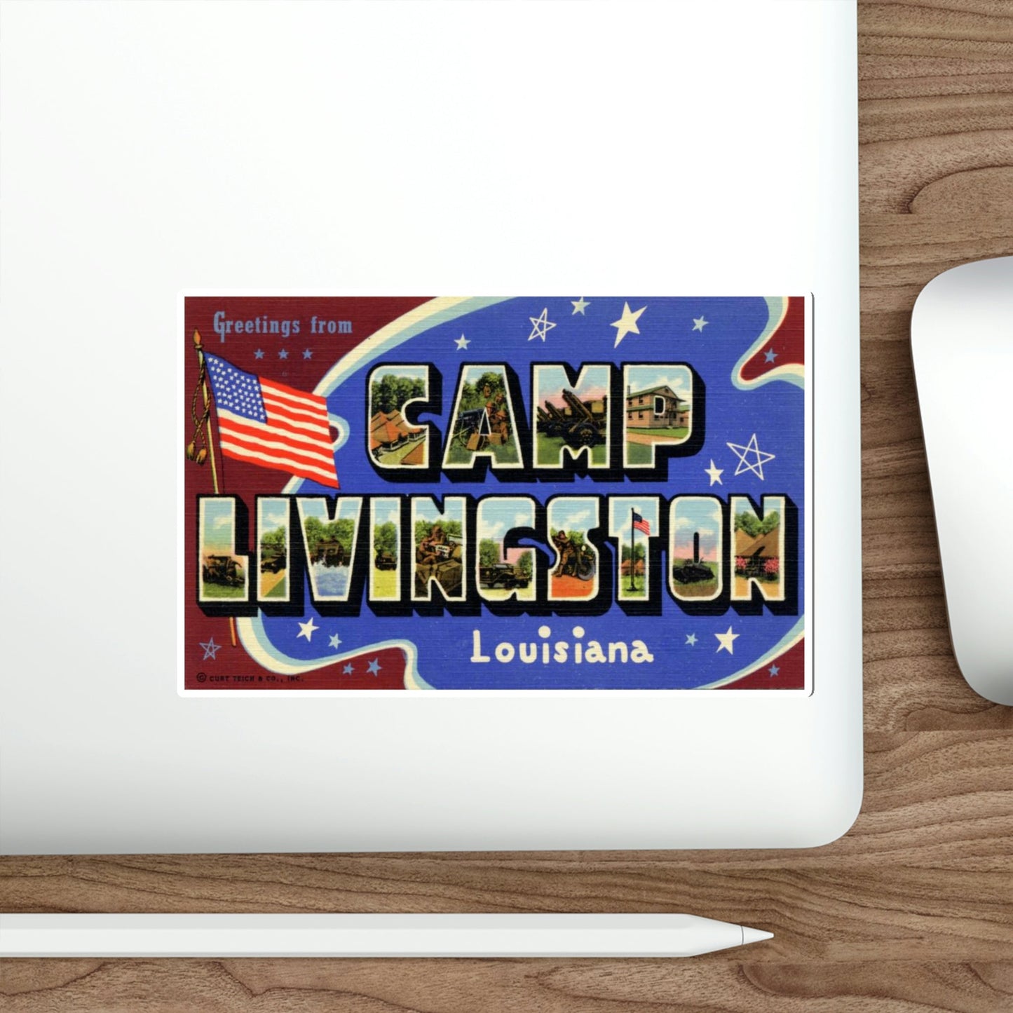 Camp Livingston Louisiana (Greeting Cards) STICKER Vinyl Die-Cut Decal-The Sticker Space