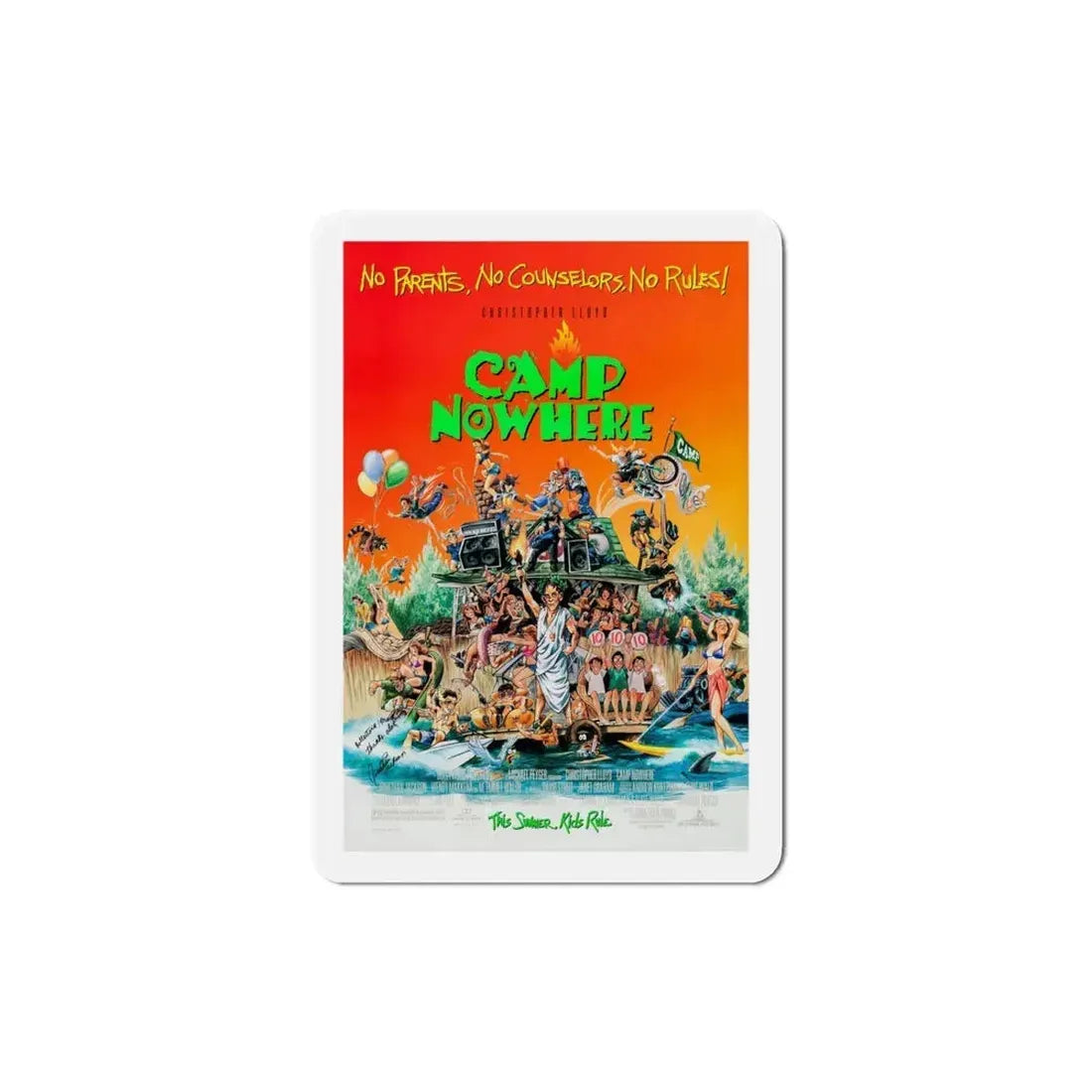 Camp Nowhere 1994 Movie Poster Refrigerator Magnet 4 Inch - The Sticker Space