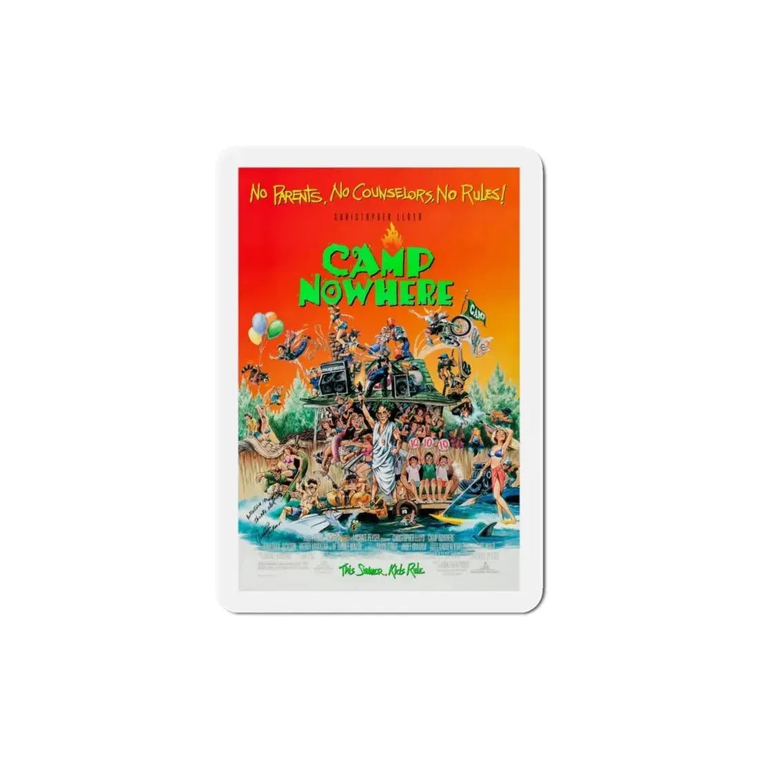 Camp Nowhere 1994 Movie Poster Refrigerator Magnet - The Sticker Space