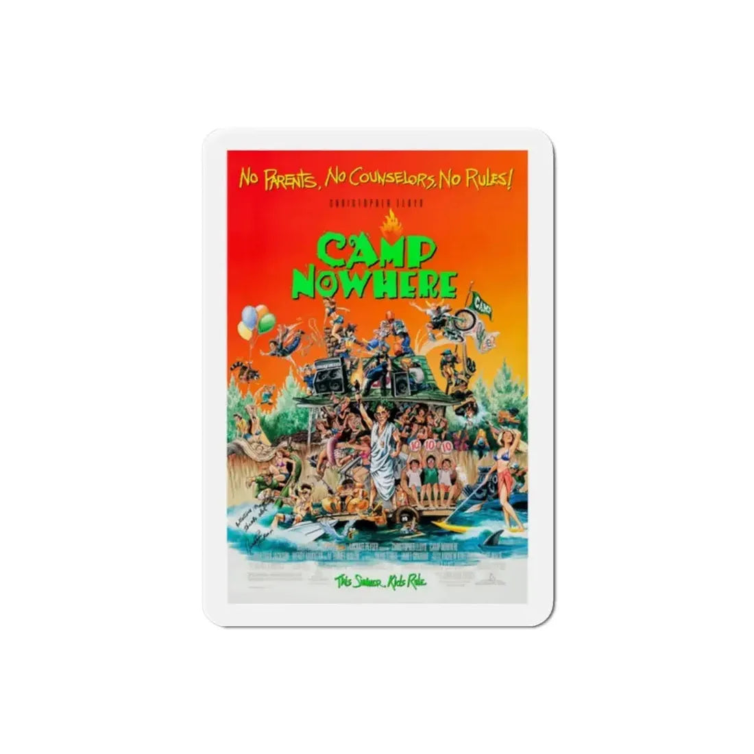 Camp Nowhere 1994 Movie Poster Refrigerator Magnet - The Sticker Space